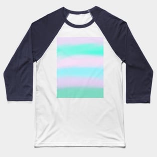 Water Color Pastel Rainbow StripE Baseball T-Shirt